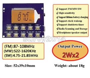 FM Radio Modul Zum Selbermachen Drahtloser Empfänger LCD Display Elektronisches Lernen 87-108MHz - Bild 1 von 7