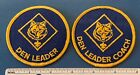 Vintage 1970s DEN LEADER & COACH Boy Cub Scout Position PATCHES BSA Badge