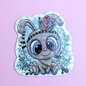 Rompecabezas caprichoso de madera de fama mundial ""Funny Bunny", 98 piezas. - Imagen 1 de 9