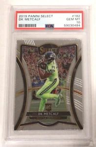 Panini Select DK Metcalf RC 182 2019 PSA 10 Seattle Seahawks - Imagen 1 de 2