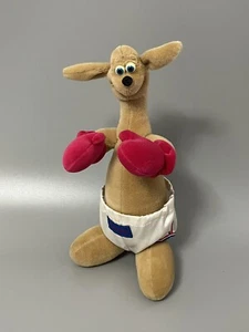 Vintage 80s Applause Sugar Roo Plush Kangaroo Boxing Stuffed Animal Toy - Picture 1 of 9