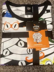 Hyde & Eek Halloween Women's Glow-In-The-Dark Mummy Pajama Set Family PJs Small - Picture 1 of 7