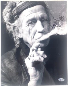 KEITH RICHARDS THE ROLLING STONES SIGNED HANDSIGNIERT 11X14 FOTO BECKETT COA - Bild 1 von 2