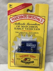 BEDFORD REMOVALS VAN ~ 1993 Matchbox Series ORIGINALS N0. 17A - Picture 1 of 5