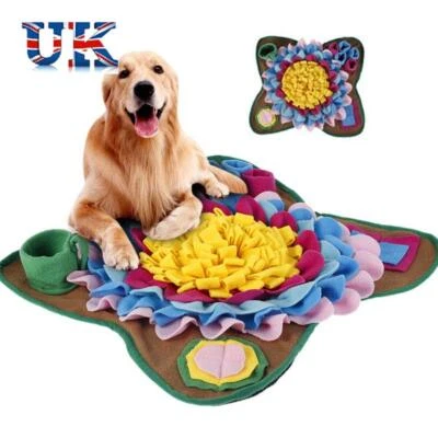 Pet Dog Snuffle Mat Sniffing Treat Puzzle Feeder Toy Foraging Nose Training Pad - Image 1 of 4
