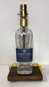 Bardstown Bourbon Whiskey Liquor Bottle Bar TABLE LAMP Lounge Light w/ Wood Base - Picture 1 of 8