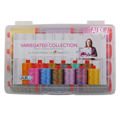AURIFIL COLECCIÓN ABIGARRADA DE CHRISTA WATSON 12 CARRETES GRANDES 100% ALGODÓN  Foto 1 de 2