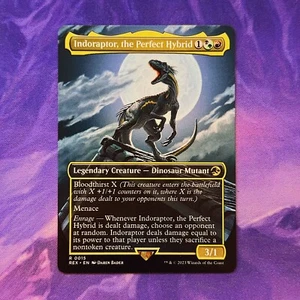 Indoraptor, the Perfect Hybrid 0015 Universes Beyond Jurassic World MTG Dinosaur - Picture 1 of 2
