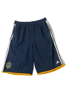 LA Galaxy Adidas Youth Shorts Size XL 18 Blue - Picture 1 of 6