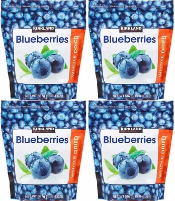 PACK DE 4 - Arándanos Secos Orgánicos Kirkland Ligeramente Endulzados 1 LB 4 OZ Foto 1 de 4