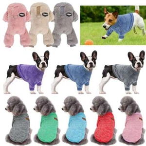 Pet Dog Puppy Dog Warm Soft Fleece Clothes Coat Shirt Sweater Winter Apparel NEW - Picture 1 of 25
