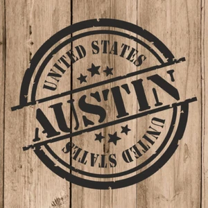 Austin Aufkleber Vinyl 10 cm / 4" Decal Stempel USA USA Auto Laptop Tablet - Bild 1 von 4
