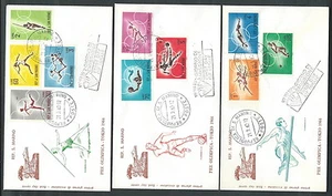 1963 SAN MARINO FDC FILAGRANO OLIMPIADI DI TOKYO NO TIMBRO ARRIVO - KS6 - Picture 1 of 1