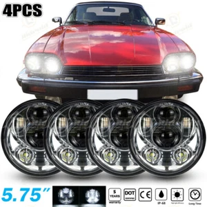 4 PIEZAS Proyector de haz alto/lo faros led de 5-3/4"" 5,75"" para Jaguar XJS 1976-1989 - Imagen 1 de 19