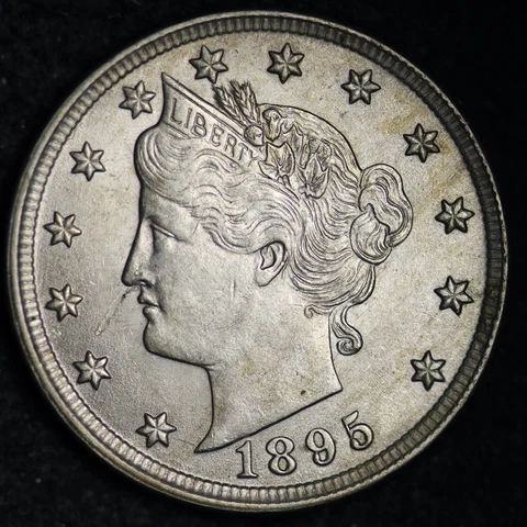 1895 Liberty V Nickel CHOICE BU *UNCIRCULATED* MS FREE SHIPPING E174 QCFA Cover