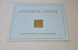 Universal Geneve garanzia anni '70 compilata con Il suo fodero - Imagen 1 de 11