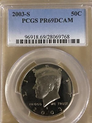 2003 S 50C Kennedy Half Dollar PCGS PR69DCAM - Image 1 of 4