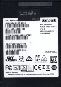 SANDISK 256GB SD8SB8U-256G-1006 SPENDERLAUFWERK - Bild 1 von 2