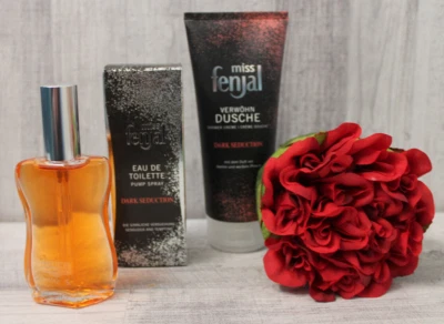 Miss Fenjal Dark Seduction 2 tlg. Set + Rosenbouquet - Bild 1 von 4