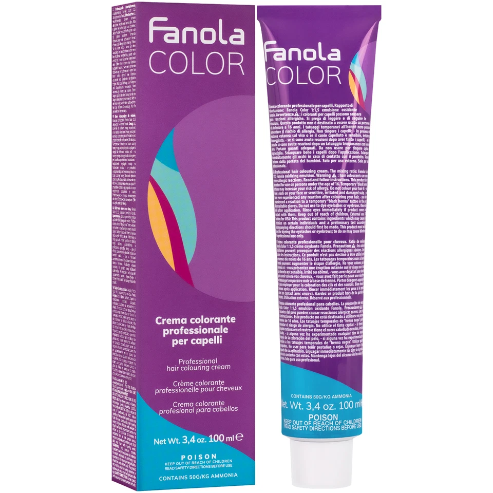 Fanola Crema Color, Haarfärbemittel, Färbecreme, hohe Deckkraft, 100 ml