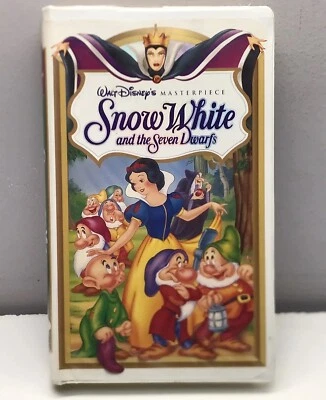 Snow White & Seven Dwarfs VHS Disney Video Tape Masterpiece Movie VTG Clamshell - Image 1 of 4