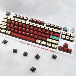 Red White PBT Keycaps set Red Nintendo NES Console Style for Mechanical Keyboard - Picture 1 of 9