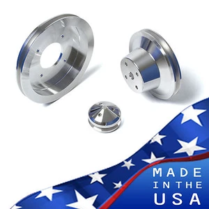 Kit de polea Pontiac V8 350 400 428 455 cinturón en V billete aluminio rendimiento GTO - Imagen 1 de 8