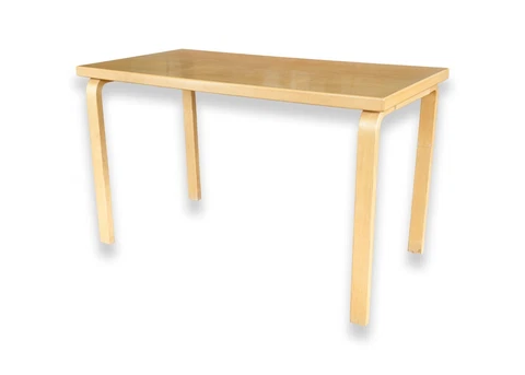 Mid Century Modern Alvar Aalto 81B Birch Table Desk for ICF Cover