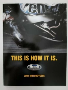 Vintage 2002 Buell Motorcycle Catalog Brochure Dealer Cyclone Lightning Blast - Picture 1 of 8