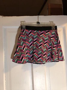 Total Girl Orange/Red/White/Blue Skirt Skort M 10/12 Basic Pull On - Picture 1 of 3