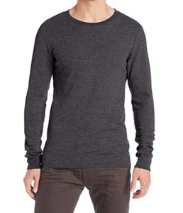 Men's Thermal Long Sleeve Shirt Slim-Fit Black - Picture 1 of 2