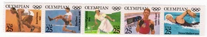 Scott #2500 Olympic Athletes (Jesse Owens) Strip of 5 Stamps - MNH - Picture 1 of 1