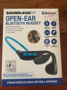 SoundLogic XT Open-Ear Bluetooth 5.0 Headset - Built In Microphone, Sweatproof - Zdjęcie 1 z 2