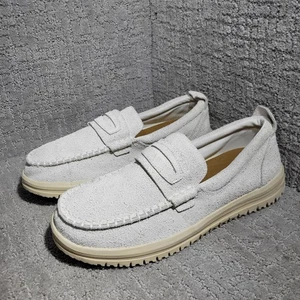Heydude Wally Nxt Loafer Men’s Size 13 US Egret Wood Ash Suede Slip on Shoes - Picture 1 of 10