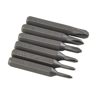H4×28mm Cross Screwdriver Bits PH0000 PH000 PH00 PH0 PH1 PH2 4mm Hex-Shank - Image 1 of 4