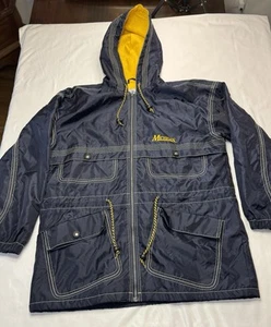 Chaqueta con capucha vintage Michigan Wolverines Spellout NCAA para hombre L - Imagen 1 de 11