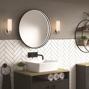 Forte Lighting 55007-01-55 Morgan Wall Sconce Brushed Nickel - Picture 1 of 2