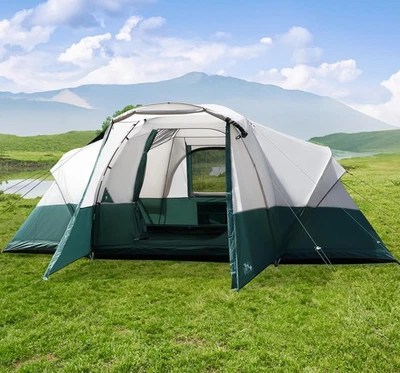 Tienda de campaña para 8/10/11 personas con porche, grandes tiendas familiares para acampar, PU100... Foto 1 de 4