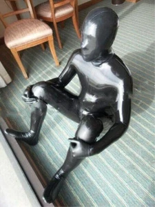 Latex Rubber Catsuit Combinaison Maillots Moulants Bodysuit 0.4mm S-XXL - Picture 1 of 2