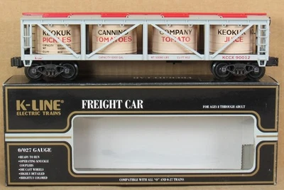 K-Line K-90012 Keokuk Canning Co. Vat Car w/Metal Trucks O-Gauge NOS - Image 1 of 3