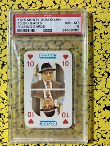1975 Monty Gum Playing Cards 10 of hearts -NM/MINT PSA 8- - Bild 1 von 2