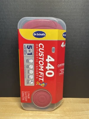 Insertos ortopédicos Dr. Scholl’s 440 ajuste personalizado 1 par 3/4 pies de longitud ¡NUEVO! Foto 1 de 4