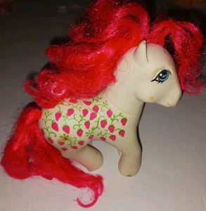 Vintage G1 My Little Pony Sugarberry Twice as Fancy Strawberry TAF 1987 MLP - Picture 1 of 4