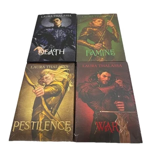 Libros por días - Cuatro jinetes de Laura Thalassa. Muerte, hambre, peste, guerra. - Imagen 1 de 4