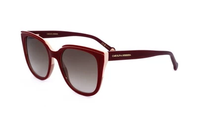 Carolina Herrera HER 0144/S R9S BURGUNDY BEIGE 53/18/145 Women's Sunglasses - Image 1 of 3