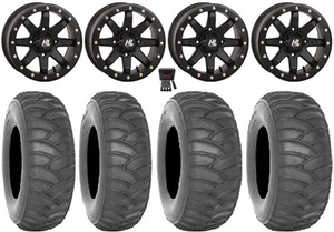 High Lifter HL9 14x7/14x10 Wheels Bk 30" SS360 Tires Can-Am Renegade Outlander - Picture 1 of 6