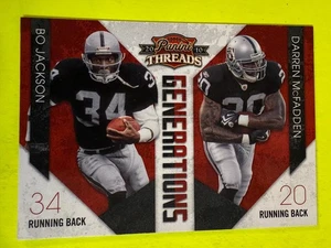 69272 2010 Panini Threads Generations #12 Bo Jackson/Darren McFadden - Bild 1 von 3