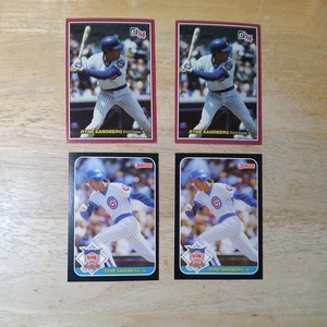 Ryne Sandberg 4 jumbo card lot 1984 donruss #43,1987 donruss #13 see description - Picture 1 of 2