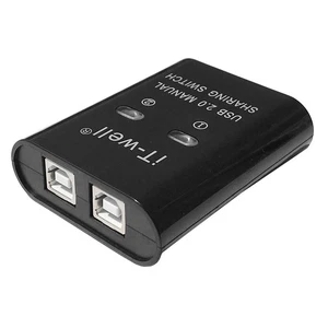 USB Printer Sharing Device, 2 in 1 Out Printer Sharing Device, 2-Port3650 - Afbeelding 1 van 7