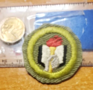 BSA Scholarship Merit Badge, type E 1946 - 1959, non rolled edge - Picture 1 of 2